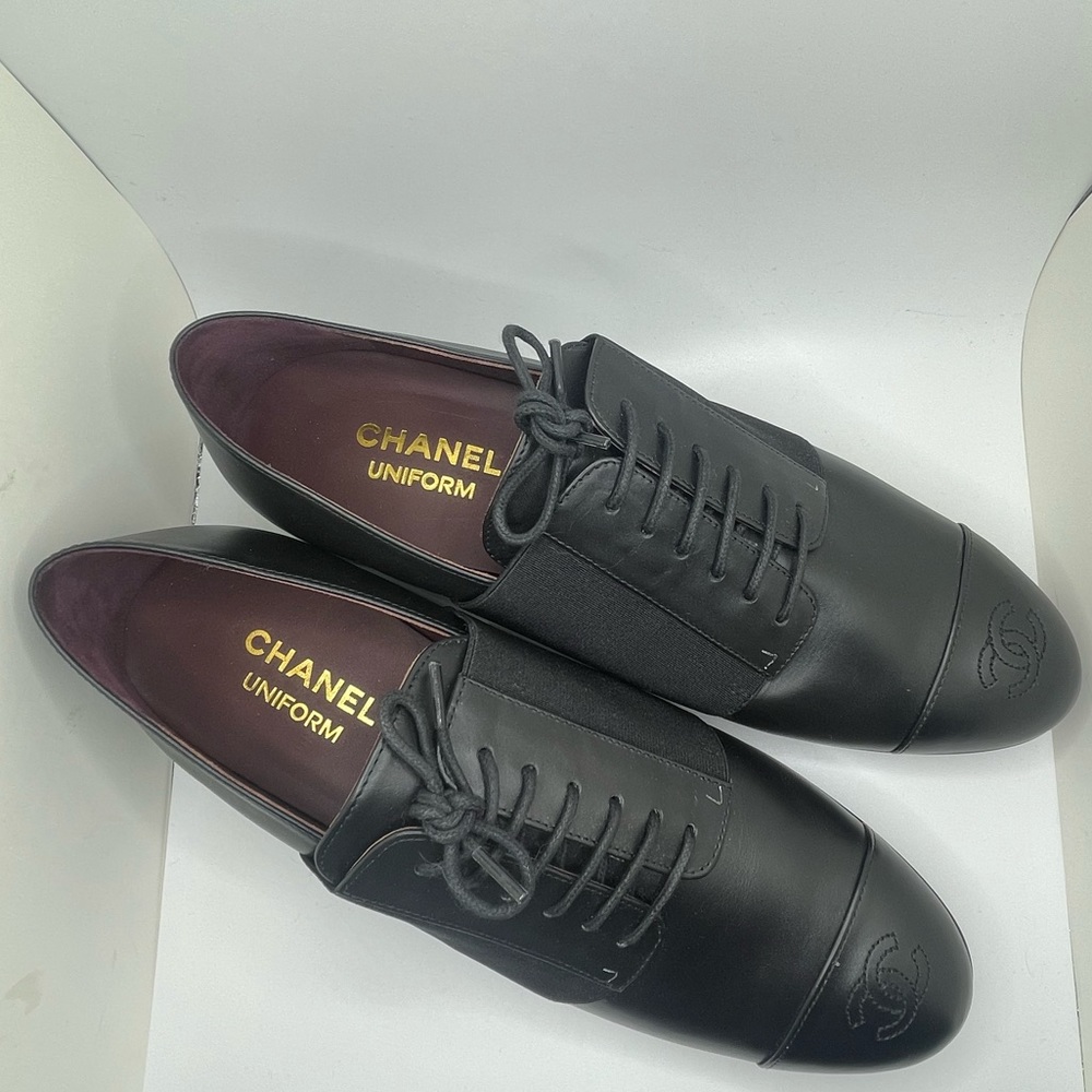 CHANEL Uniform Lace-up Oxfords - Picture 9 of 15
